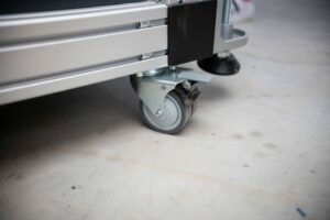 Rollen gebremst