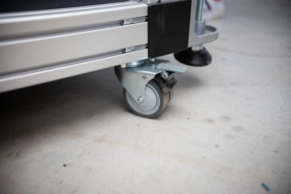 Rollen gebremst